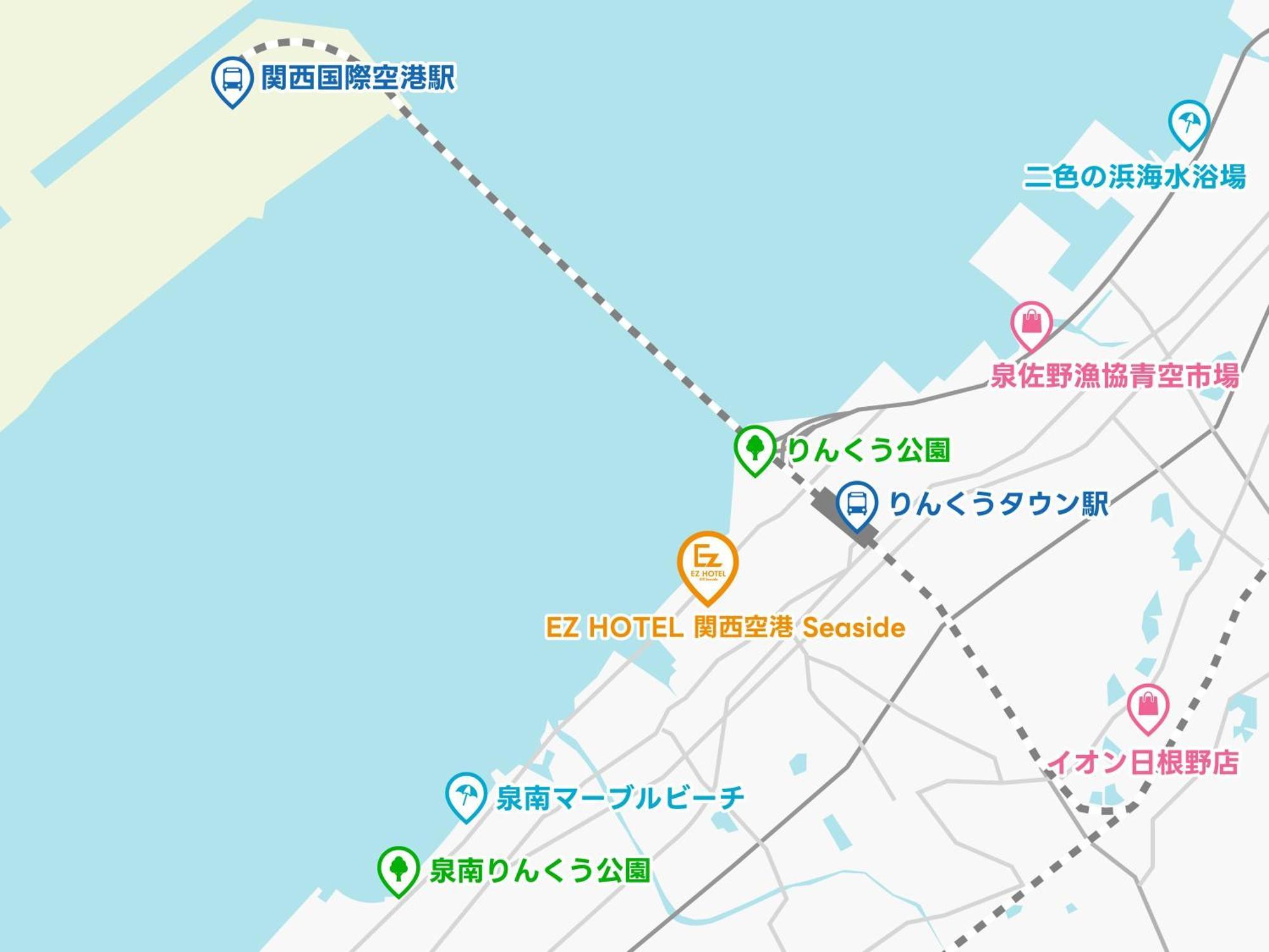 Ez Hotel Kansai Airport Seaside 泉佐野 外观 照片